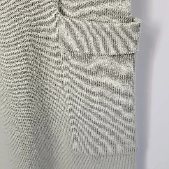 Sincerely Jules Sage Knit Set Wide Leg Pant wCargo Pockets Ribbed Sleeveless Top - Picture 7 of 12
